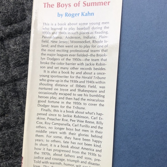 First Edition The Boys of Summer Hardcover Book 1971 Baseball - Picture 3 of 9